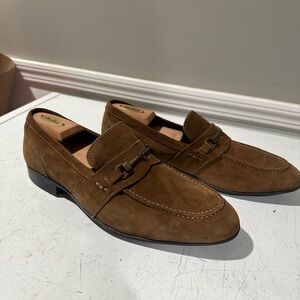 Alfani Mens Suede Loafers Suede Tan Size 13M